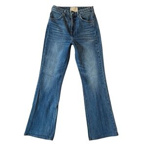 CQY jeans 28 High rise waist Bootcut Made in USA Medium blue wash Womens Stretch